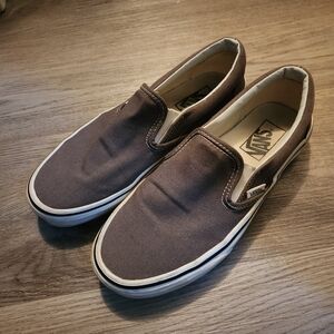Vans Gray Slip-On Shoes